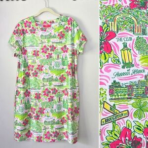 Kaeli Smith The Club Savannah‎ Harbor Printed Shift Dress Size XL